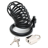 Metal Male Chastity Device With Padlock > Bondage Gear > Male Chastity